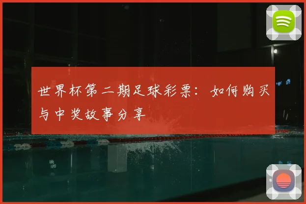 世界杯第二期足球彩票：如何购买与中奖故事分享