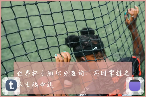 世界杯小组积分查询:实时掌握各队出线命运
