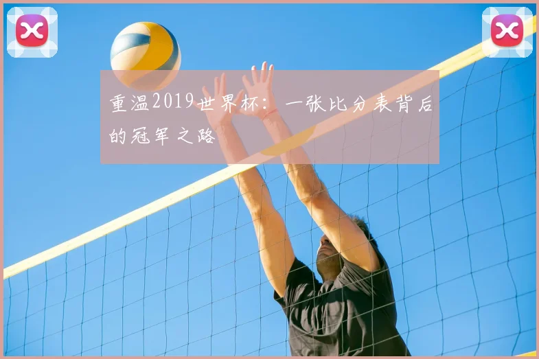 重温2019世界杯：一张比分表背后的冠军之路